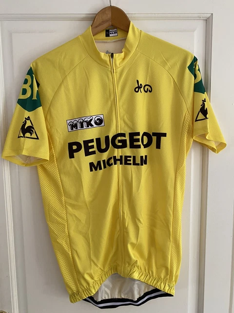 Maillot Cyclisme Vintage Peugeot Michelin 1979 - Réplique Bernard Thevenet - Taille XL