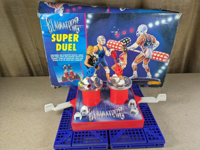 Gladiators Super Duel Playset + Figures - Jet And Contender - Boxed Hornby 1992