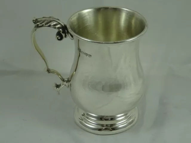 STERLING silver CHRISTENING MUG, 1911, 129gm
