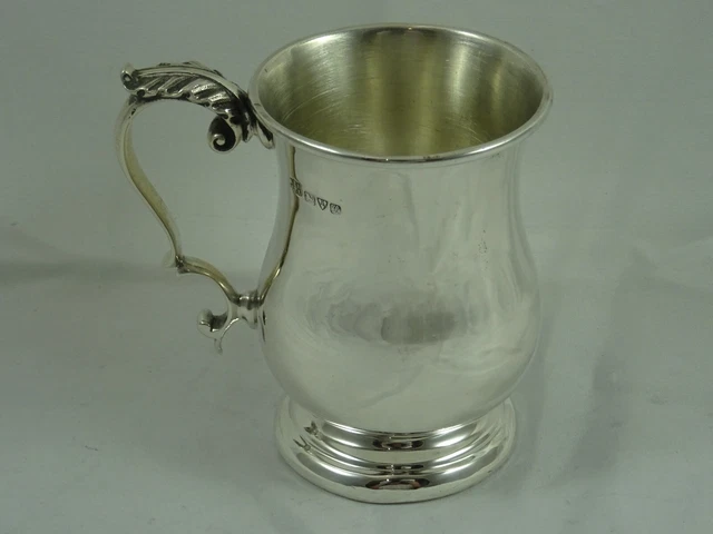 STERLING silver CHRISTENING MUG, 1911, 129gm