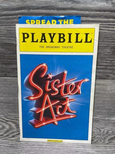 SISTER ACT March 2011 Broadway Musical Playbill! Original Broadway Cast