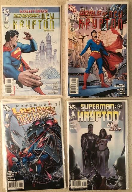 Superman Krypton Saga - Sightings, Last Family, Last Stand, World, Complete Set 