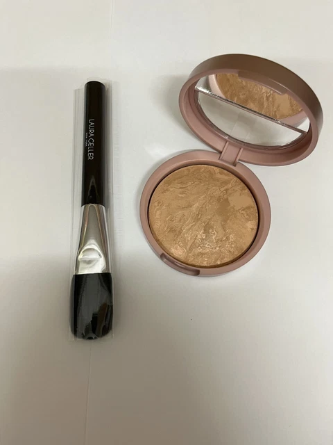 Laura Geller Balance N Glow Bake Foundation ~ Shade ~ Golden Medium + Brush