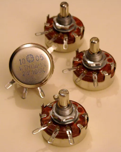 Lotto Da 4 Potenziometri di Potenza Assortiti 2 Watt - Non Induttivo