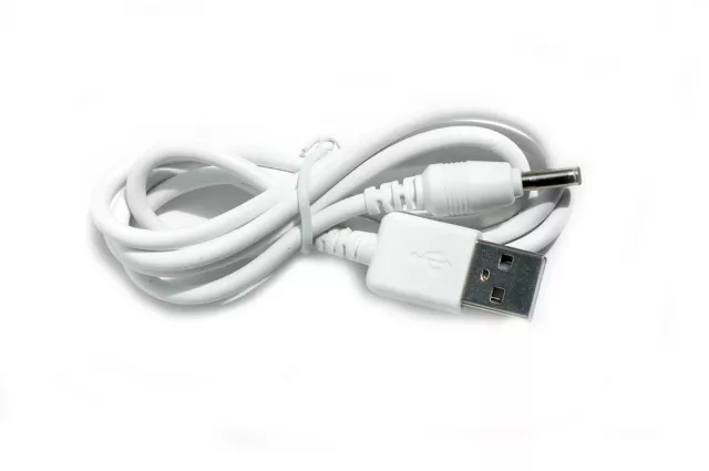 90cm USB 5V 2A White Charger Power Cable Adaptor for Lelo Gigi, Gigi 2 Massager