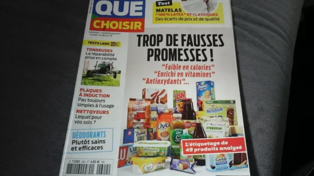 Revue Que Choisir N°602 MAI 2021 Trop de fausses promesses étiquetage comme NEUF