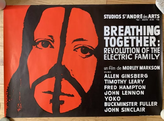 «BREATHING TOGETHER » (1971)  M.MARKSON- RARE AFFICHE ORIGINALE FORMAT 53x75cm