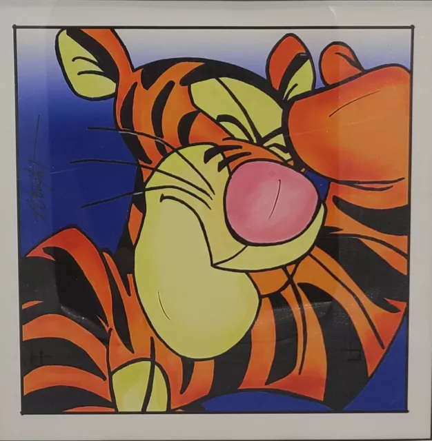 Disney Winnie The Pooh-Tigger Original Concept Painting Signed By Allyson Vought