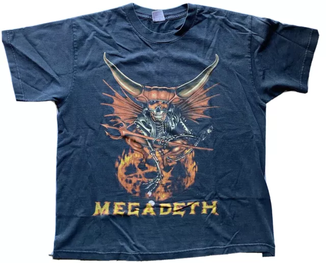 Vintage Megadeth 1992 Countdown To Extinction Tour Shirt Vic Rattlehead