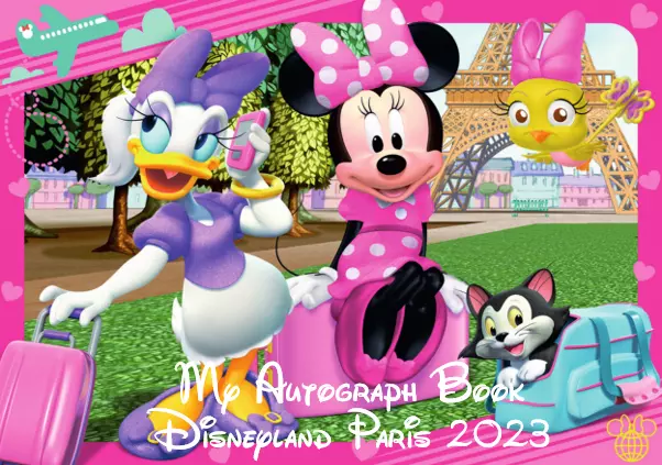 A5 Personalised Minnie Mouse Daisy Duck Autograph Book Holiday Disney Inspired