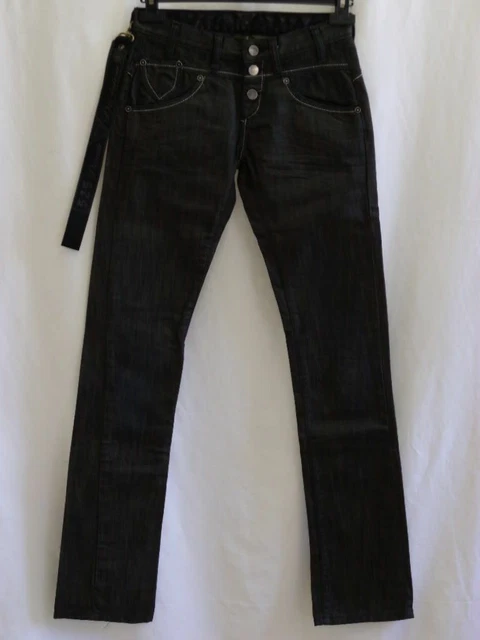 Jean Femme Léger BRAY Noir - Taille W31 / 42, Coupe Droite, Neuf Avec étiquettes