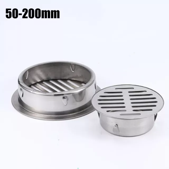 Stainless Steel Balcony Drainage Roof Round Floor Drain Cover Rain Pipe Cap