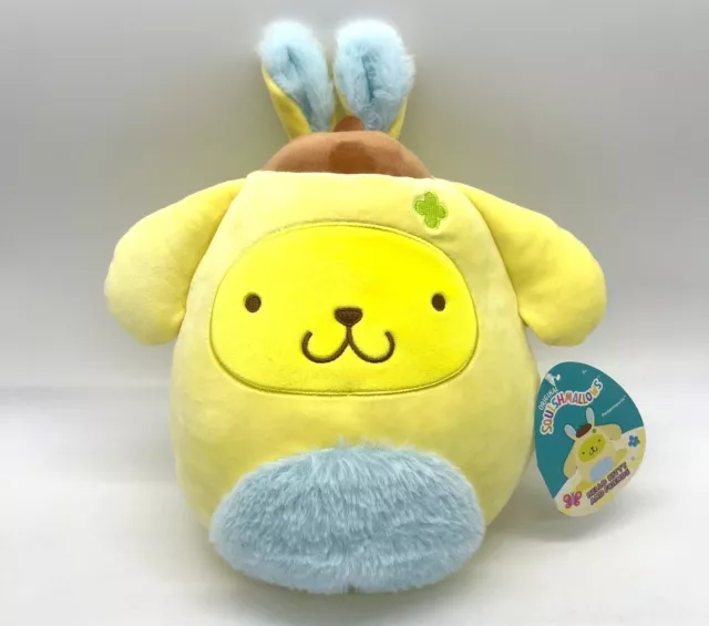 SQUISHMALLOW KELLYTOY PLUSH Sanrio Pompompurin 8" Easter 2024 NWT NEW