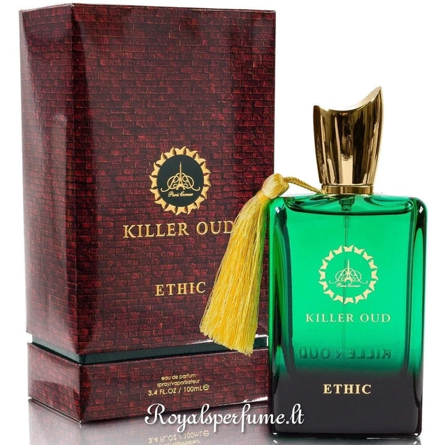 Profumo arabo Ethic Killer Oud By Paris angolo fragranza orientale da uomo 100 ml