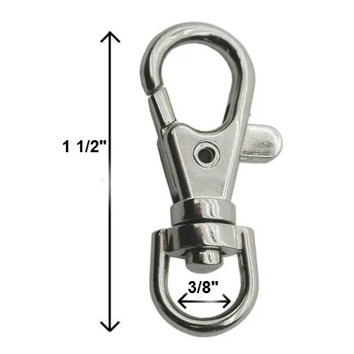 Metal Lanyard Hook Swivel Snap For Paracord Lobster Clasp 50 100 500 Wholesale A 2