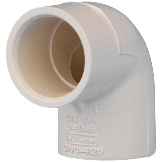 Charlotte Pipe 3/4 In. Slip x Slip 90 Deg. CPVC Elbow (1/4 Bend) Charlotte Pipe