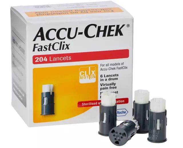 Accu-Chek FastClix 200 + 4 Lanzetten - Diabetes Blutzuckerset/ NEU/ Sofort-Kauf