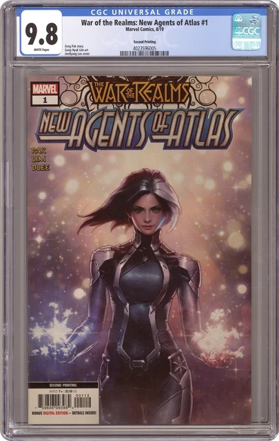 War of the Realms New Agents of Atlas 1E Lee Variant 2nd Printing CGC 9.8 2019