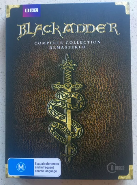 Blackadder Complete Remastered DVD Box Set R4 BBC 6-Disc VGC FREE POSTAGE
