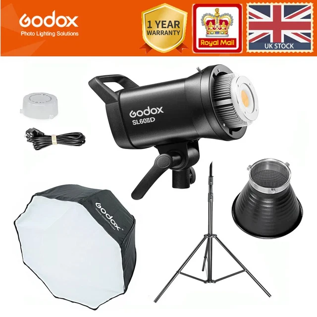 Luce Video Godox SL60IID – 70W, 5600K, COB LED, CRI 96+, 8 Effetti, Controllo APP E 2.4G, Supporto Bowens