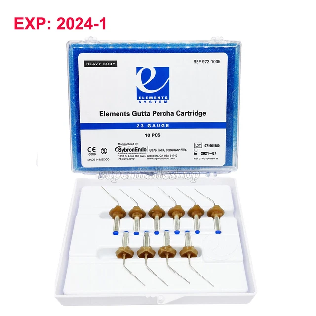 Gauge 23 Dental Endo Sybron Gutta Percha Heavy Body For Elements Obturation