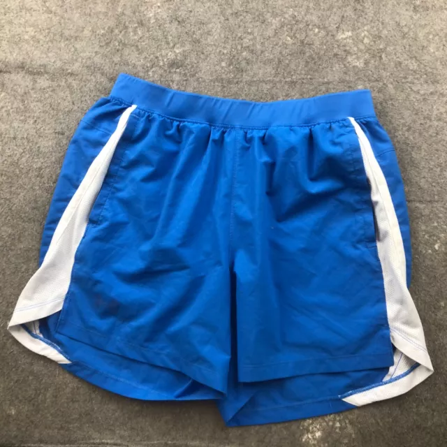 Under Armour Shorts Mens Large Blue Workout Fitted Workout 5" Inseam *