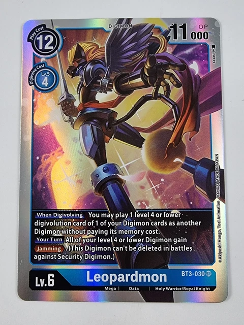 LEOPARDMON (SUPER RARE) - Digimon Card Game (BT3-030 SR) - UK SELLER 3.00  - PicClick UK