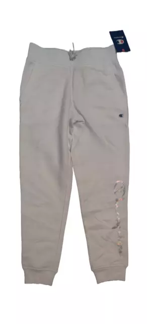 White New NWT Champion Youth Kid Girls/Boys Jogger Sweatpant M Medium Drawstring