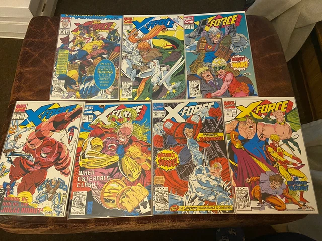 Lot Of 7 X-Force Marvel Comic Books # 3 5 6 7 10 12 16 NM X-Men Cable