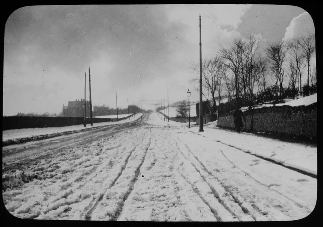 CHORLEY NEW ROAD BOLTON DATED 1901 Magic Lantern Slide PHOTO