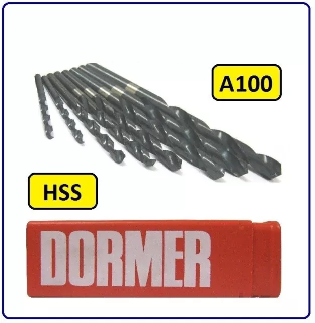 DORMER JOBBER DRILL BIT FOR STEEL METAL SIZE FROM 1.05mm UP TO 3.0mm METRIC A100