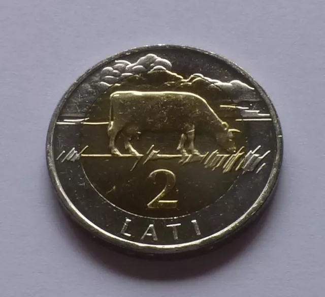 Latvia 2 Lati 1999, Cow