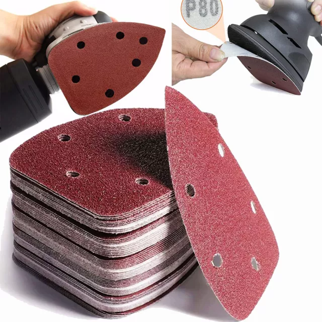 40X Mixed Mouse Sanding Sheets Black and Decker Mouse Palm Sander Pads Sandpaper