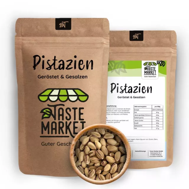 Pistazien | geröstet und gesalzen | mit Schale | TASTE MARKET