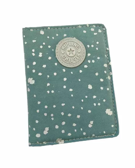 NWOT ✅ Kipling - Passport Holder Cover - Aloe Green / Silver Splatter