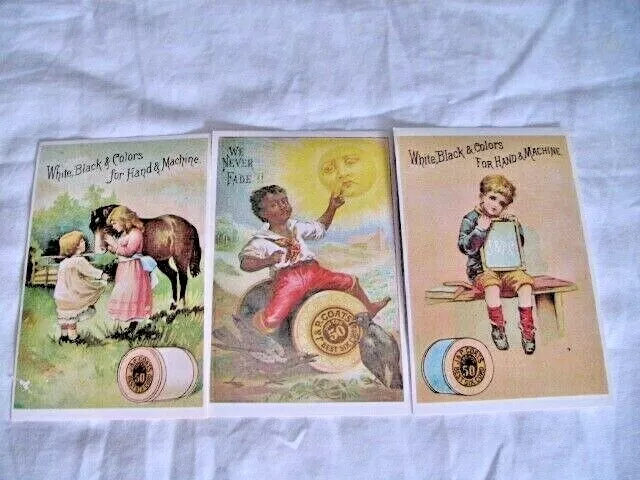 21 Pcs. Vintage Keepsake Postcards Reproductions of Old Trade Cards