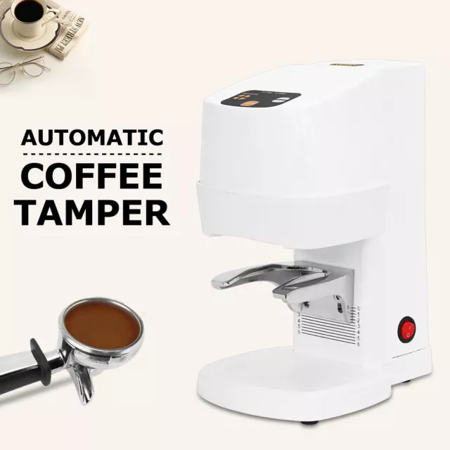 White Commercial 58MM Electric Automatic Coffee Tamper Professional  AU Plug