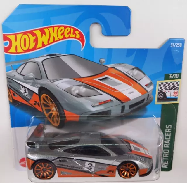 McLAREN F1 GTR Hot Wheels 2022 Retro Racers 3/10 #57/250 HCX86-M521 Mattel Nuevo 3