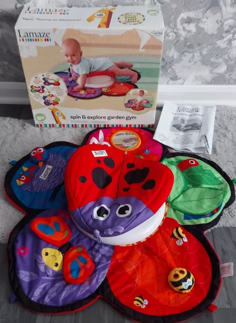 LAMAZE TOMY SPIN And Explore Baby Gym Tummy Time Spinner Tummy