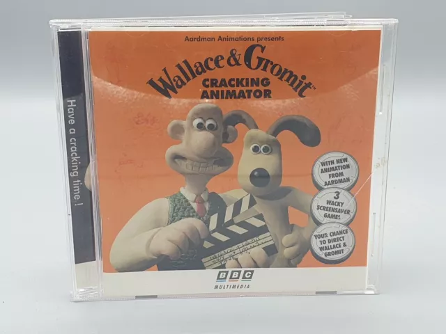 Vintage Wallace & Gromit Cracking Animator PC CDROM BBC Multimedia 1997