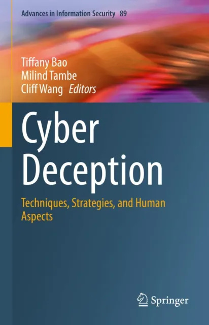 Tiffany Bao Cyber Deception (Relié) Advances in Information Security