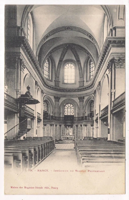 nancy , intérieur du temple protestant -