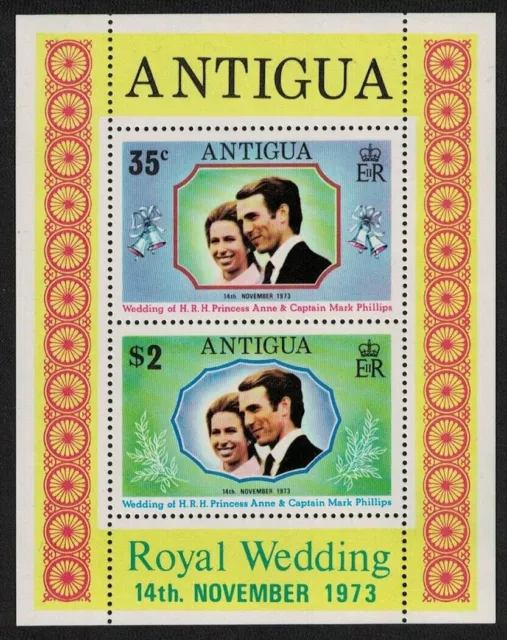Antigua 1973 Royal Wedding Princess Anne sheet SG MS 372 MNH mint *COMBINED P&P