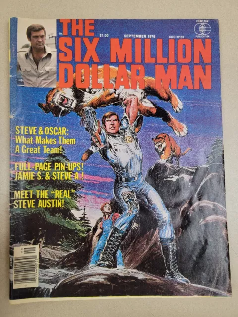 Vintage The Six Million Dollar Man Vol 1 #2 Sept 1976 By Charlton Publications