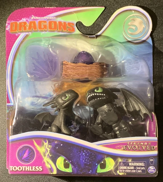 HOW TO TRAIN Your Dragon Toothless Legends Evolved Figure Set Spin