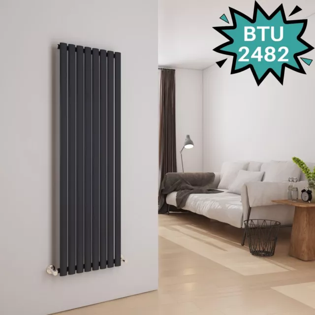 EMKE Vertical Tall Radiator Designer Flat Panel Column 1800 1600 Double Heating