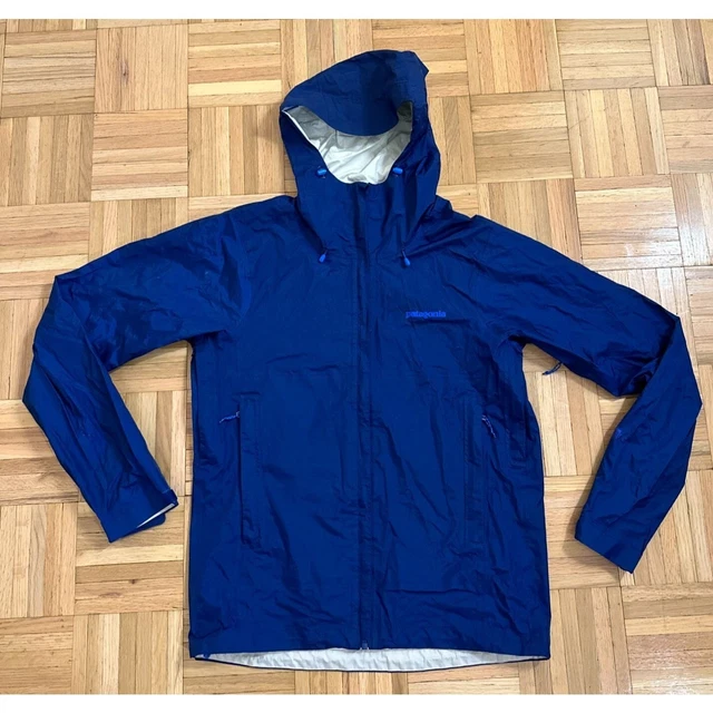 Patagonia Torrentshell H2No Jacket Mens Small Rain Blue Hiking Nylon Lightweight