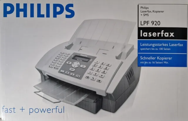 Philips Laserfax LPF920 Faxgerät Fax