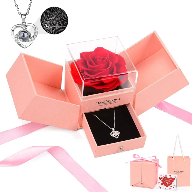 Digi4U Preserved Rose Gifts for Mum Women on Mothers Day from Daughter Son with