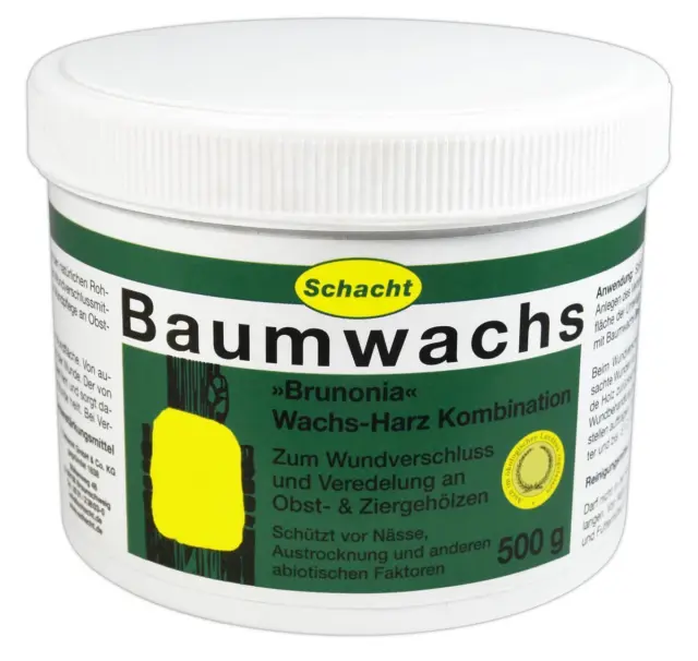 Schacht Baumwachs Wundverschluss Brunonia 0,5kg Baumpflaster Wunde Wachs